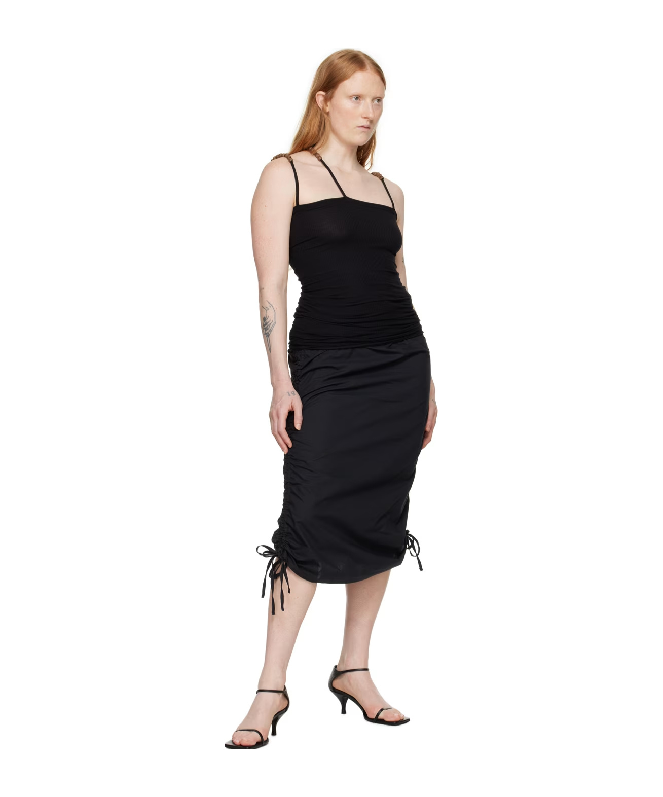Baserange Thin Shoulder Strap Sling In Black