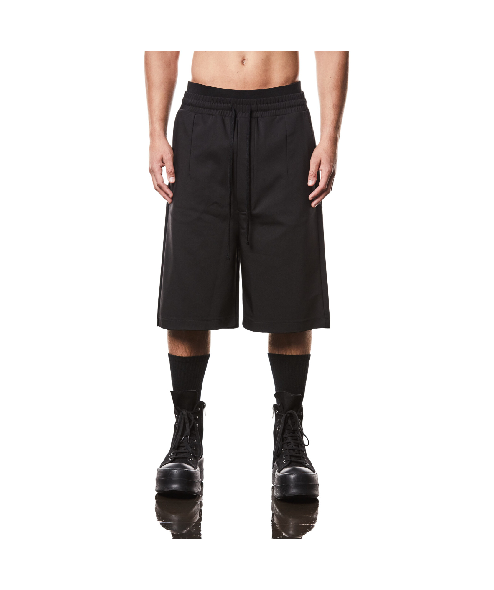 Thom Krom Drawstring Shorts In Black