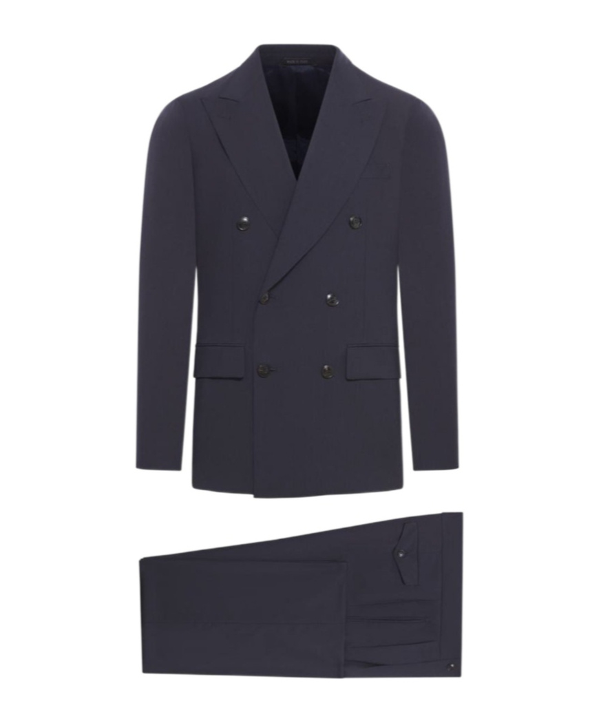 Giorgio Armani Royal Line Double-breasted Suit In Black
