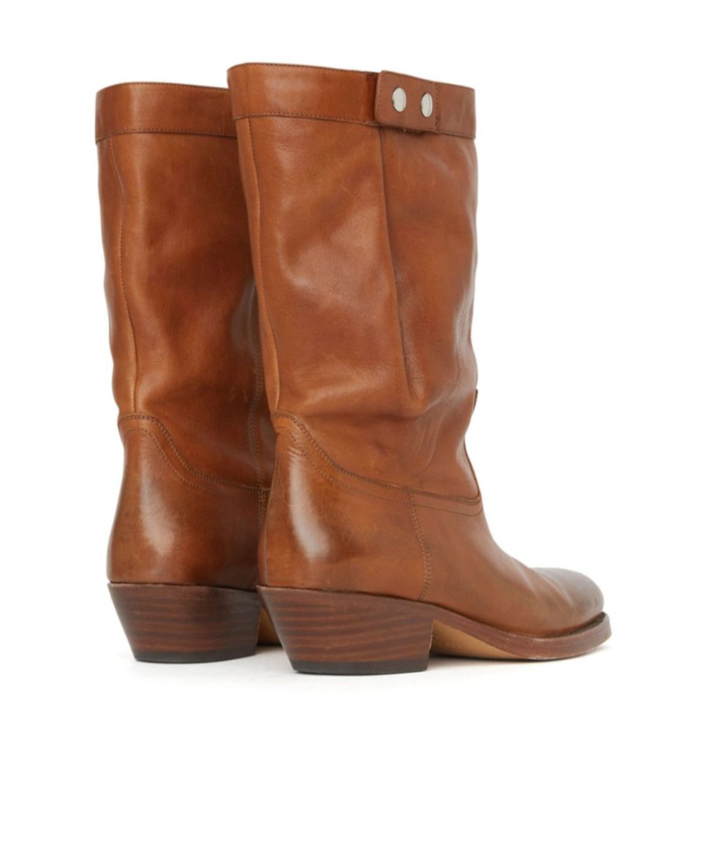 Isabel Marant Leather Calf Boot In Brown