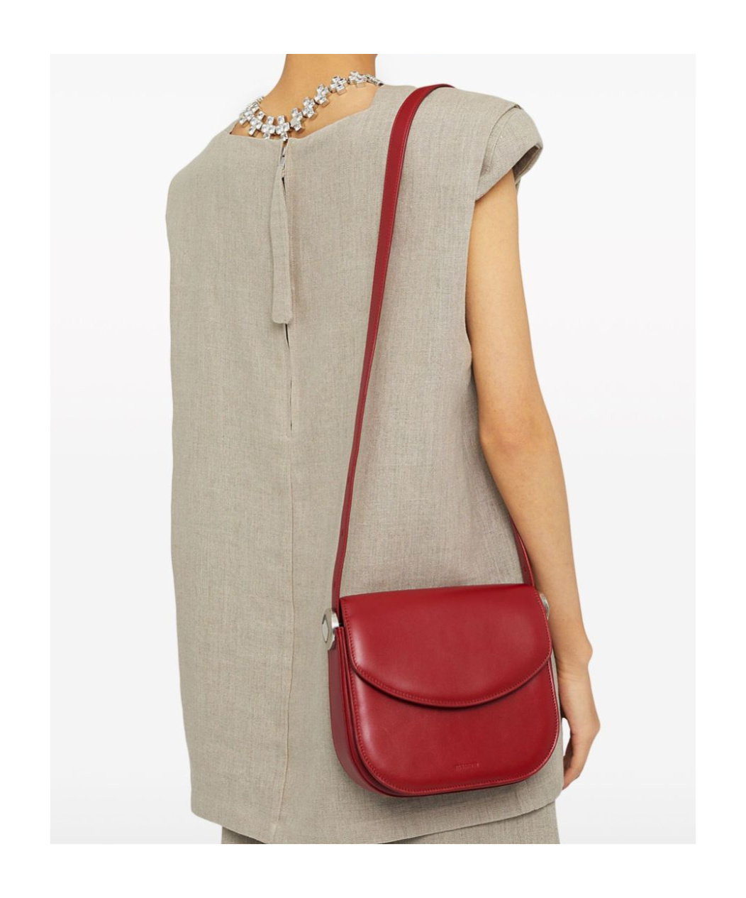 Jil Sander Coin Medium In Red