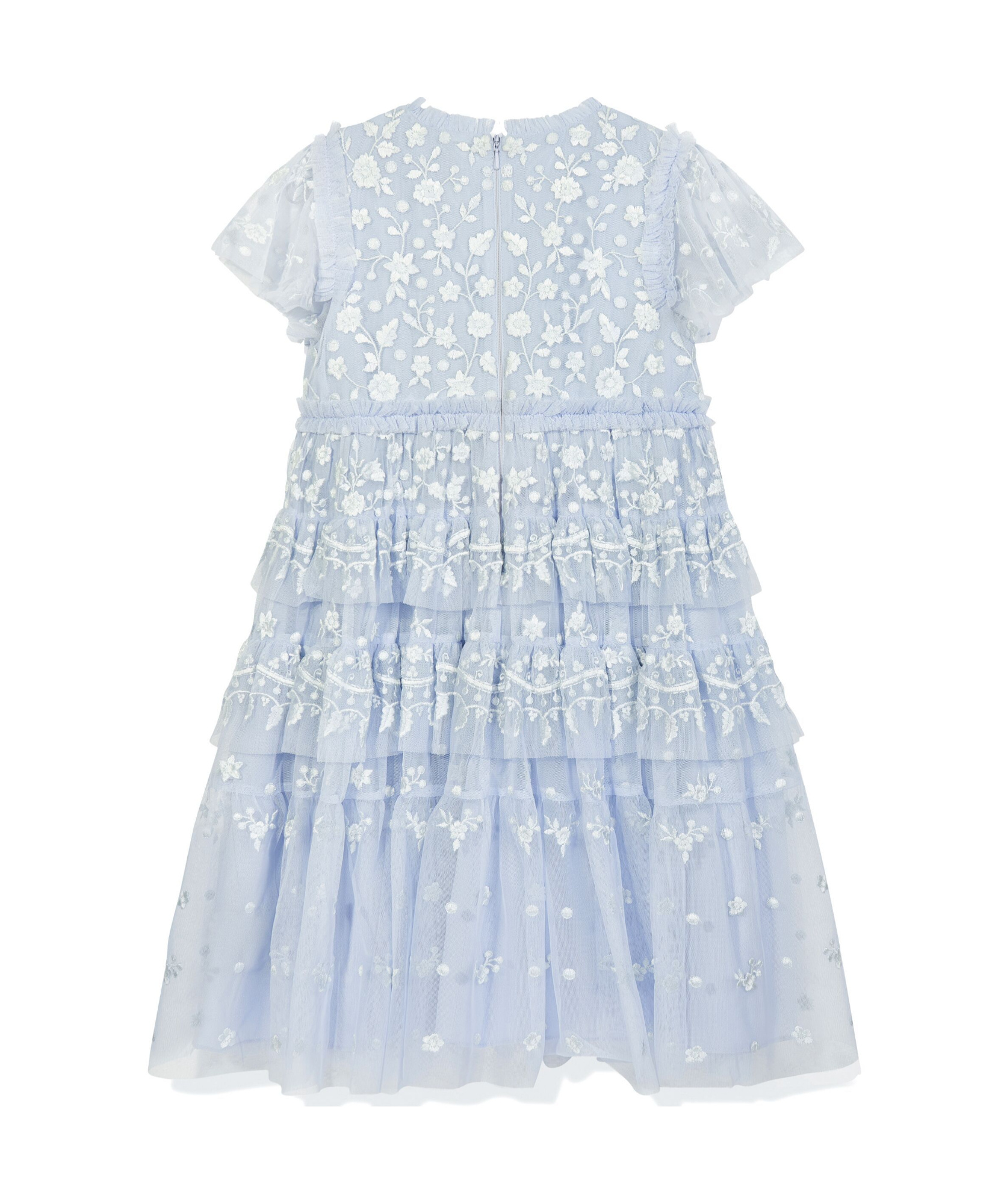 Needle & Thread Short Sleeve Dress In White