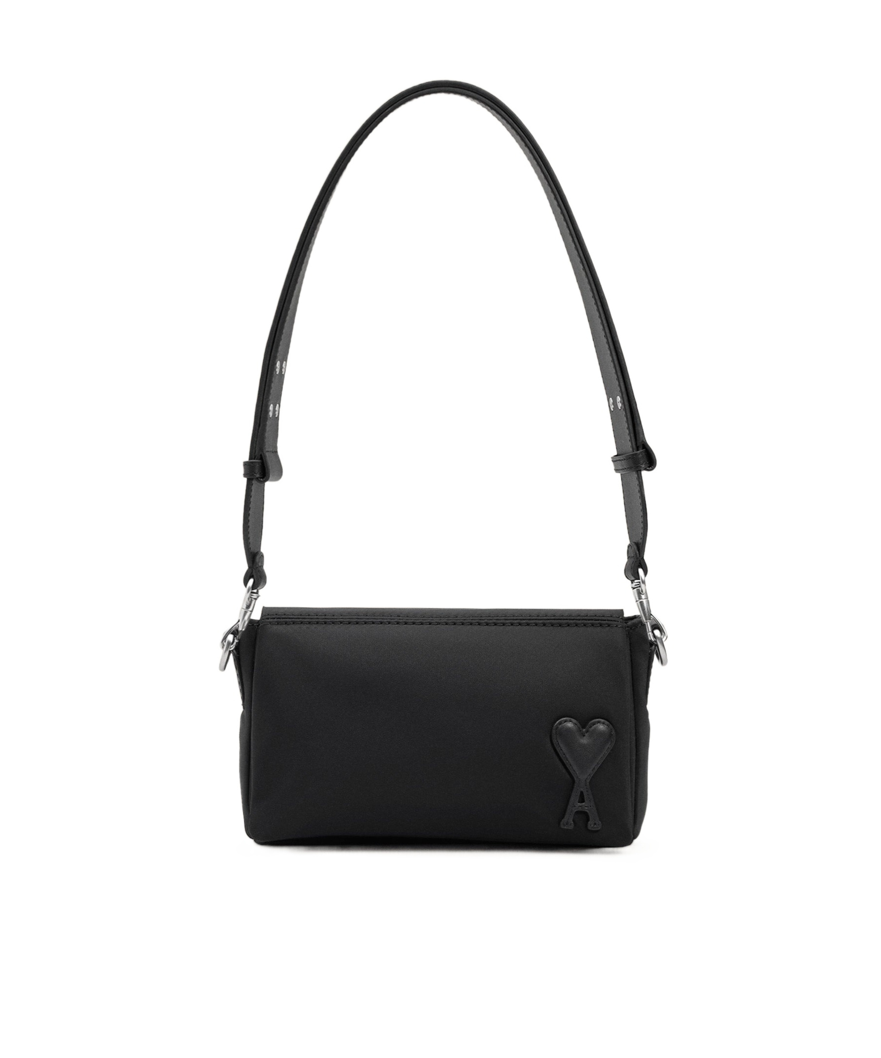 AMI Paris Logo Patch Box Marcel Shoulder Bag