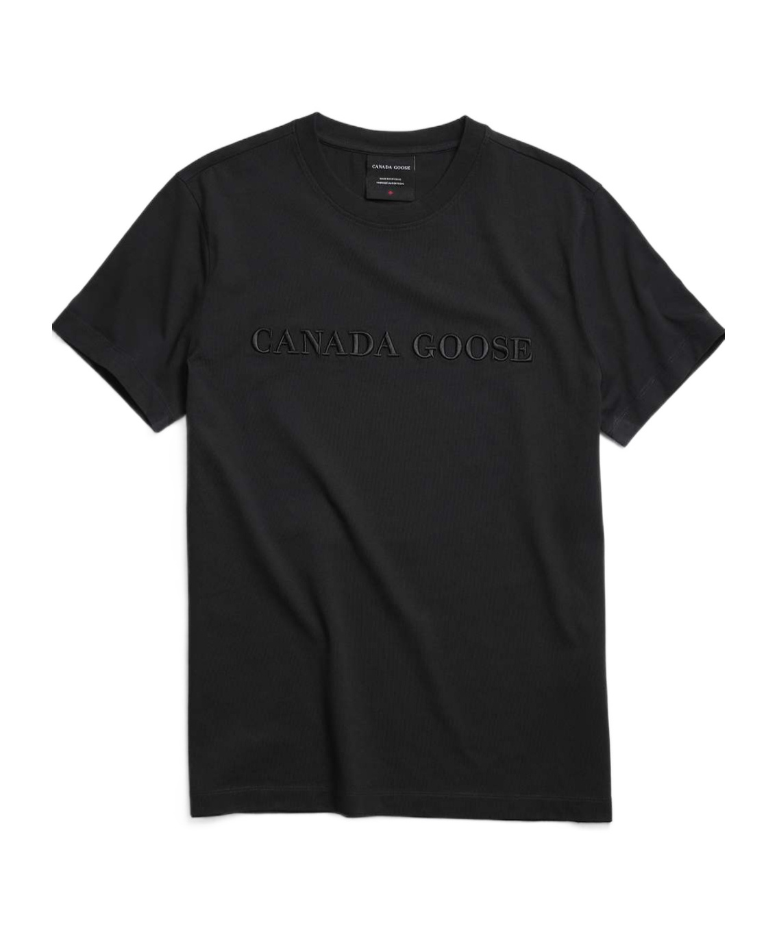 Canada Goose Emersen Embroidered Wordmark T-shirt In Black