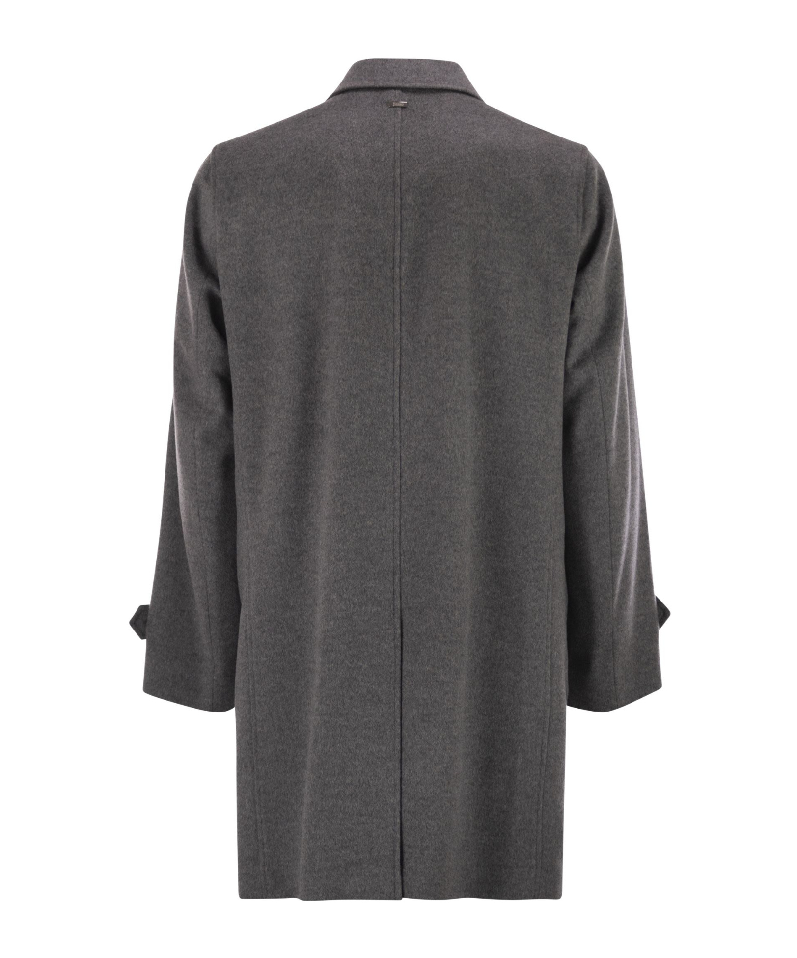 Herno Shirt Collar Coat In Multi