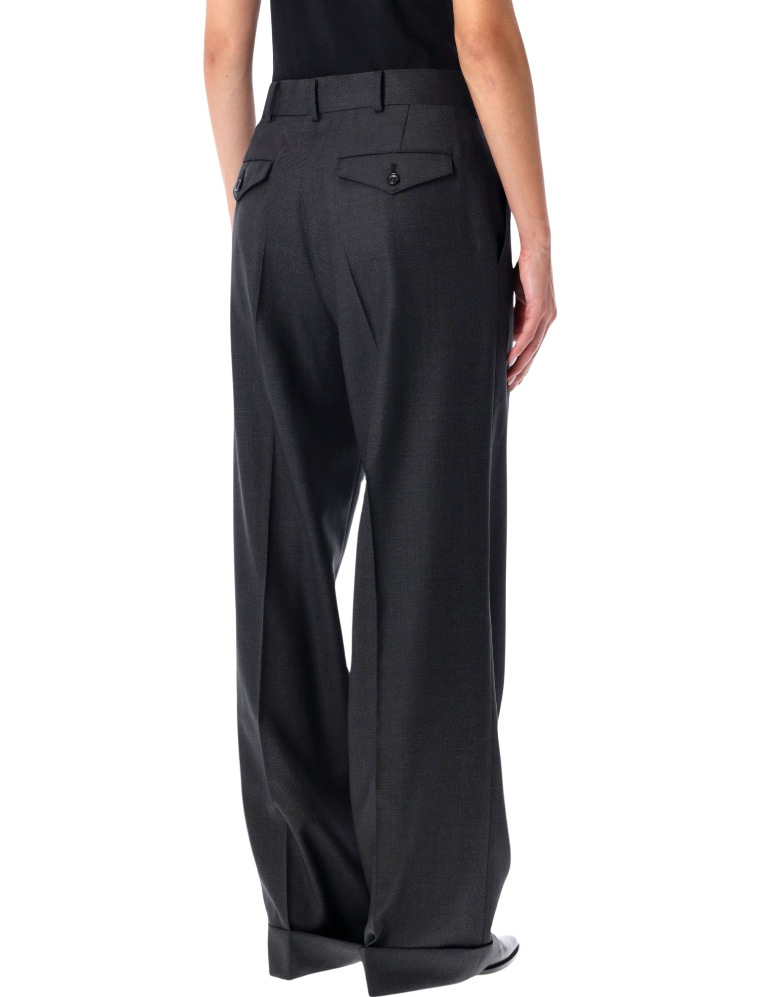 Junya Watanabe Tailored Wool Trousers In Black