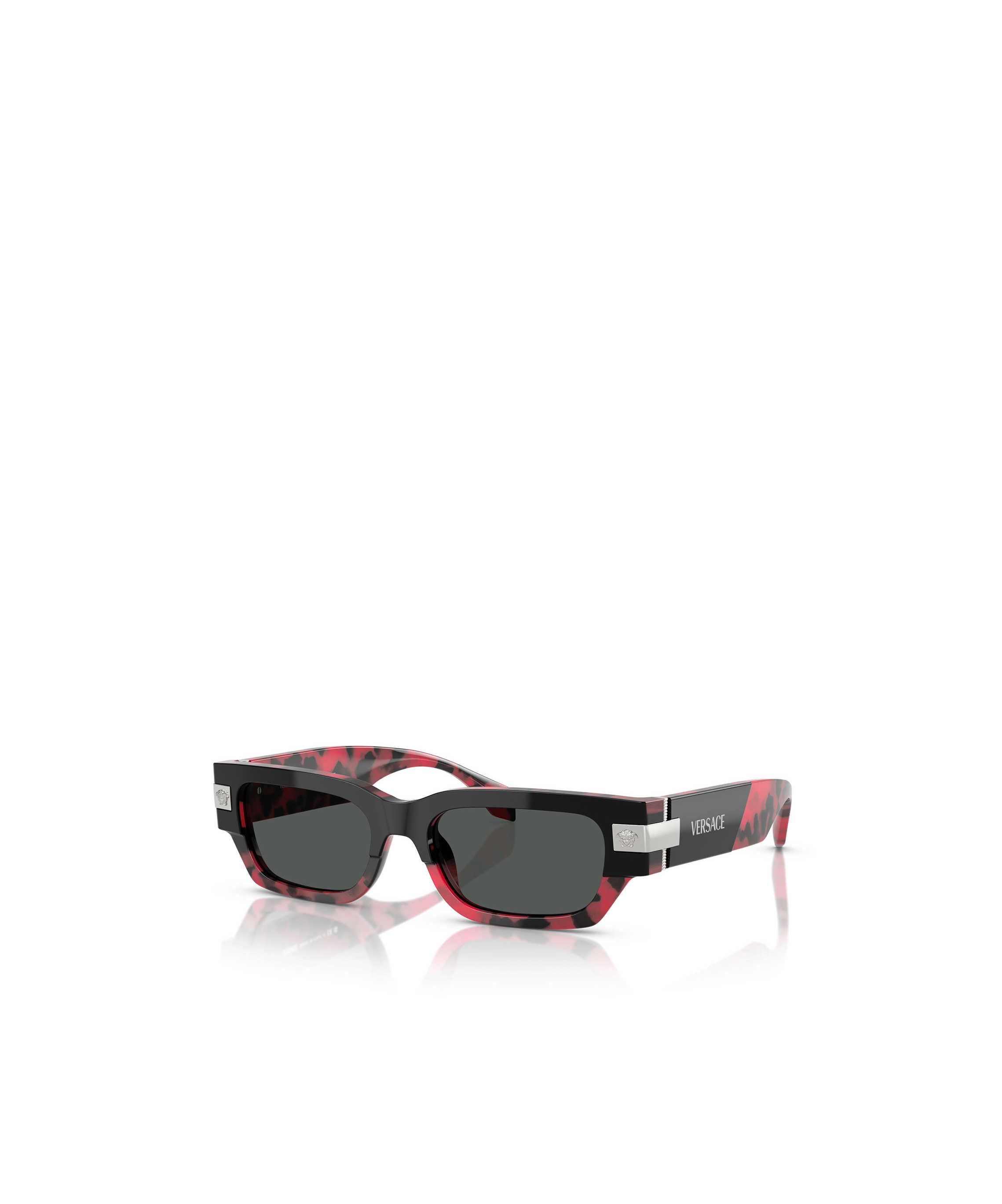 Versace Eyewear Rectangle-frame Sunglasses In Black
