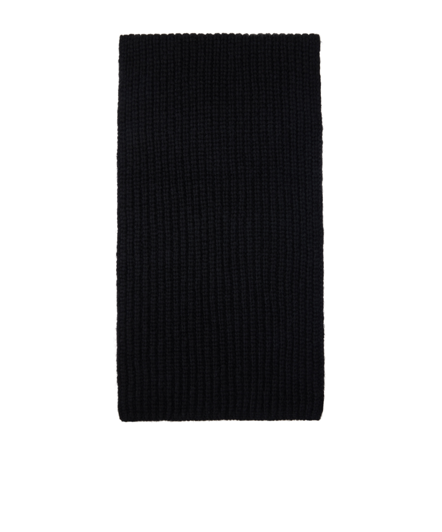 Anine Bing Wool-blend Logo Hannah Scarf In Black