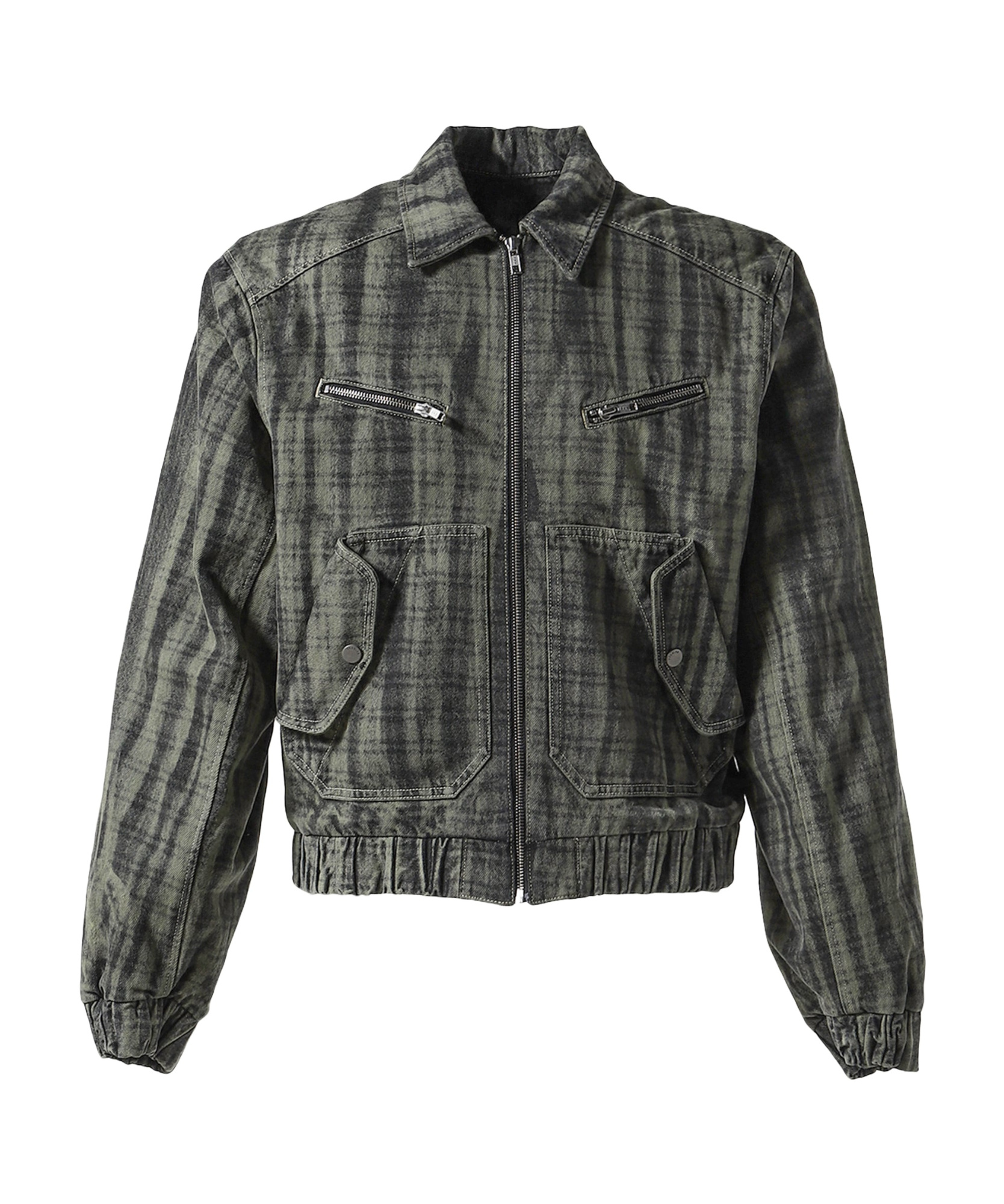 EGONLAB LINING DENIM BOMBER JACKET