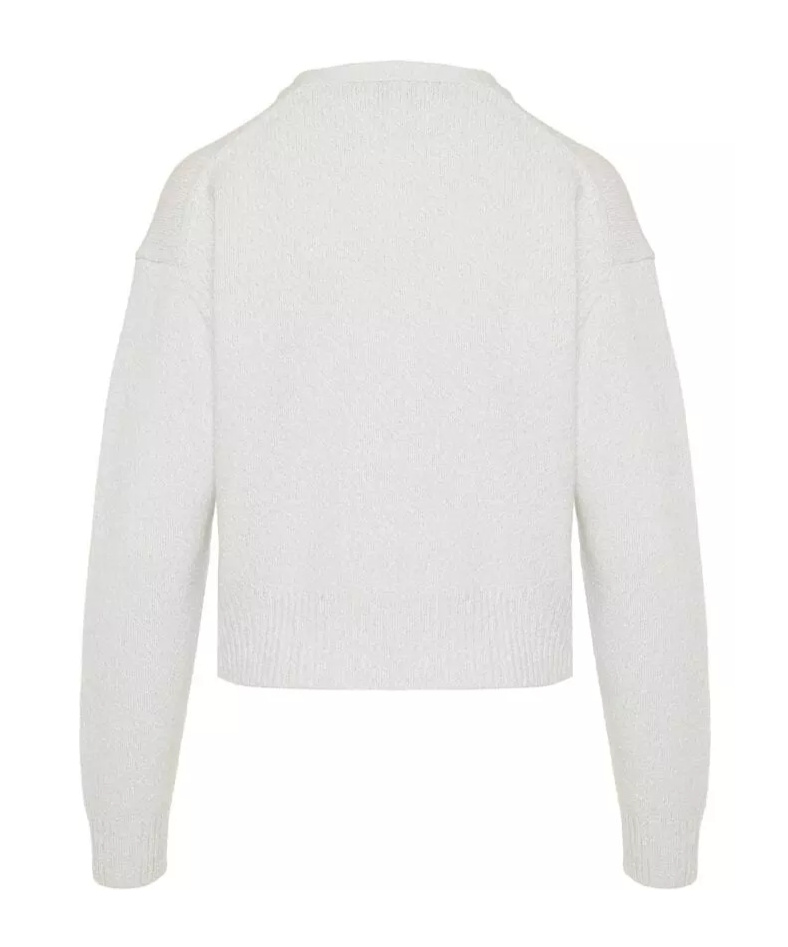 Theory Long-sleeved Sweater In White