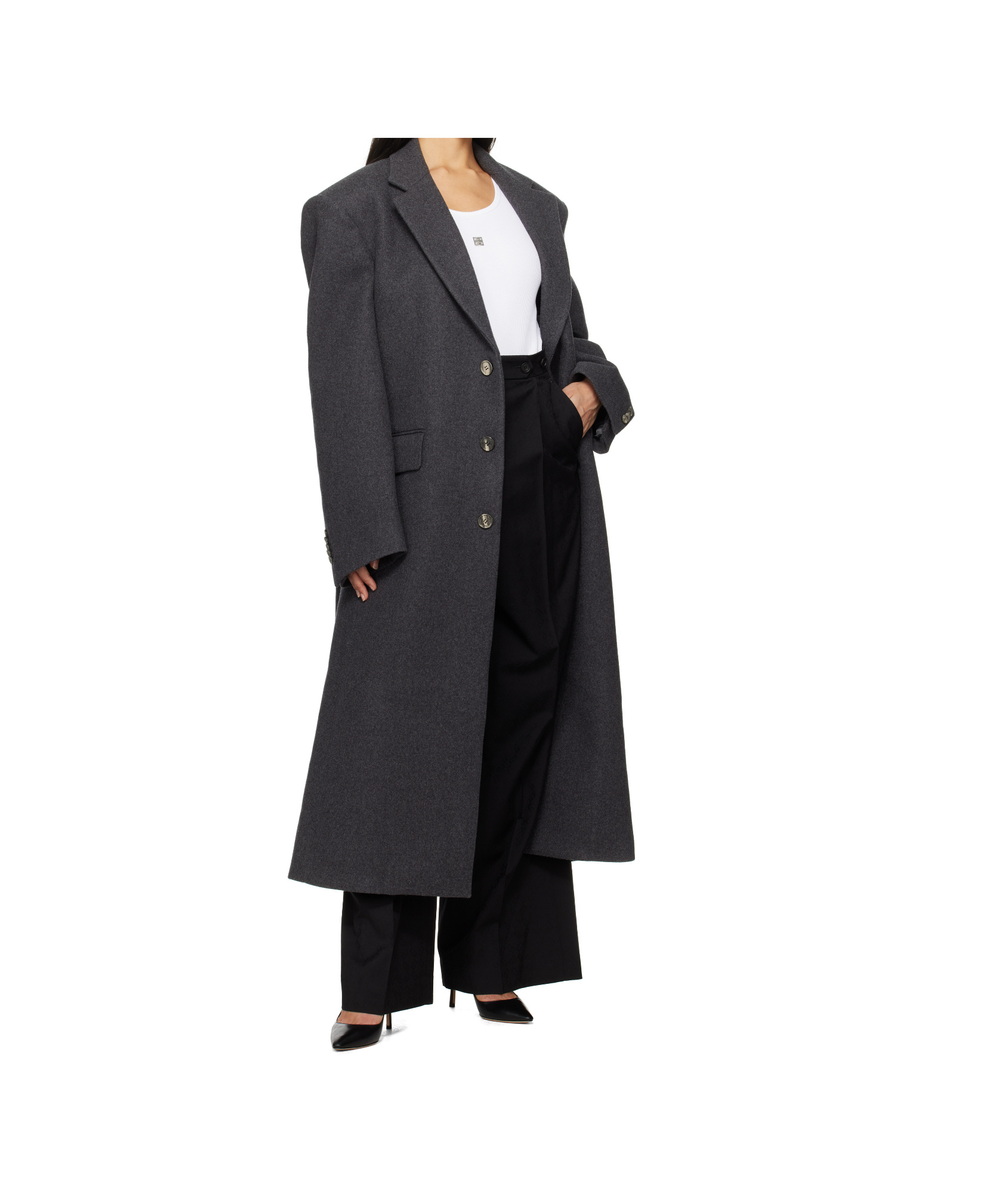 Shop Wardrobe.nyc Single-breasted Coat