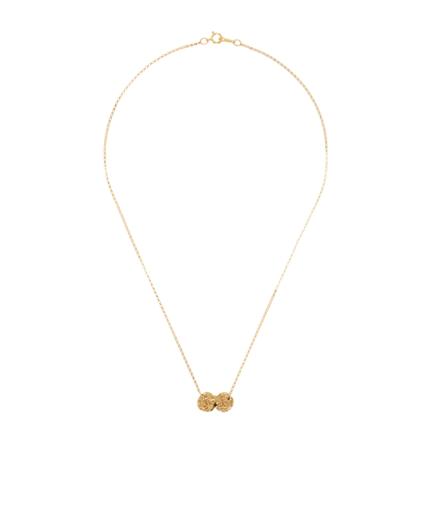 Alighieri The Path Of The Moons Necklace In Yellow