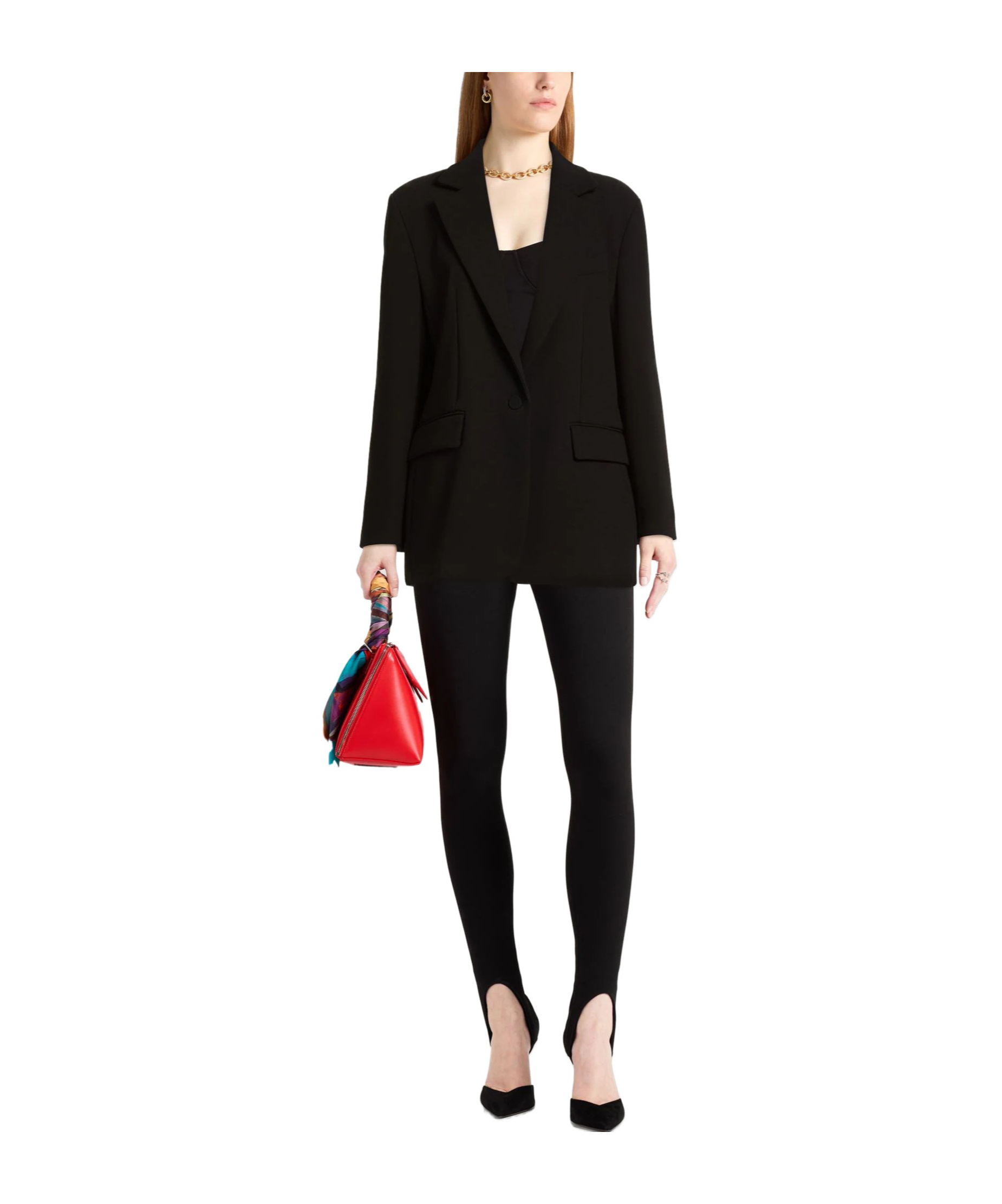 Max Mara Simple Single- Suit In Black
