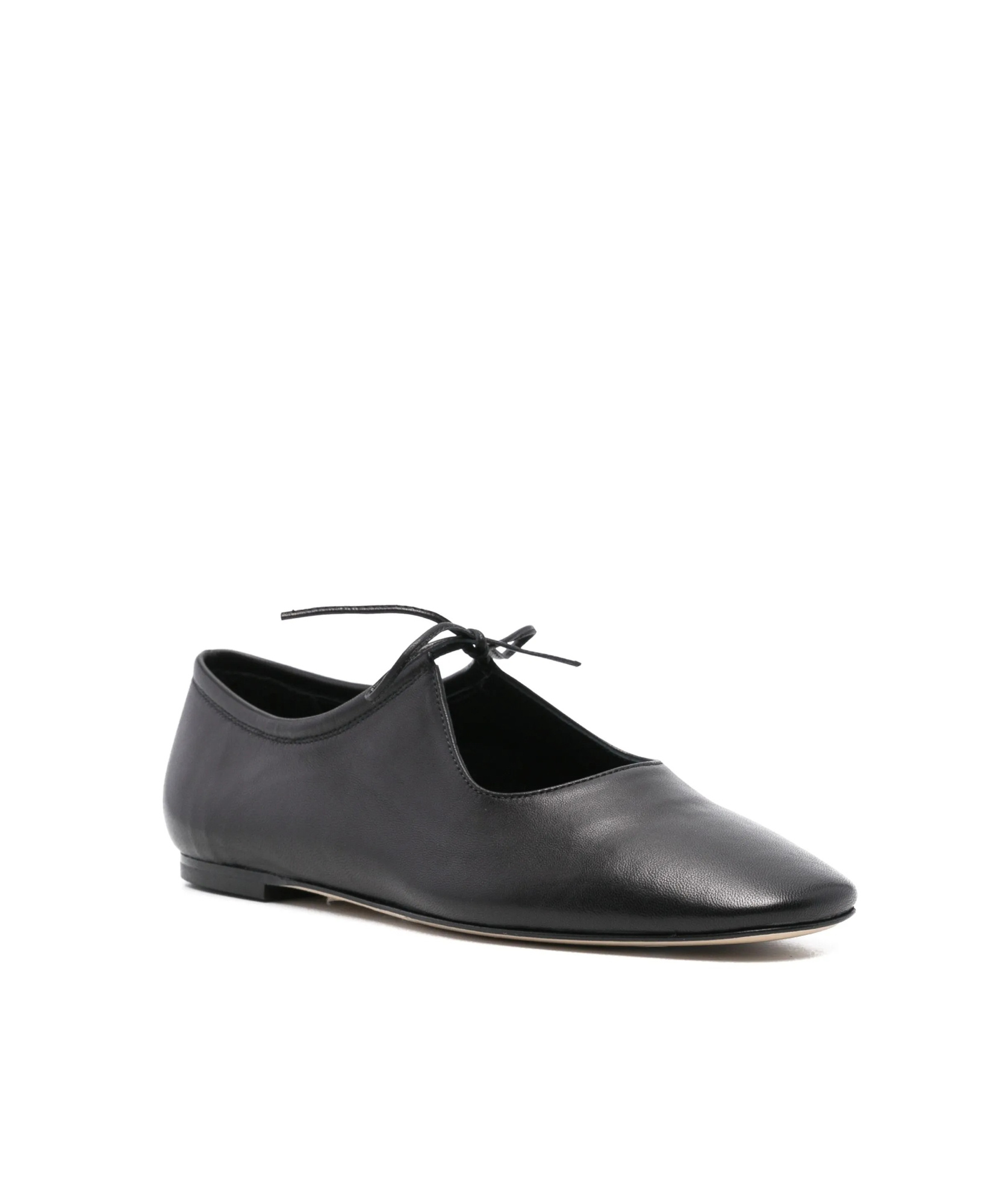 Aeyde Square-toed Ballet Shoes In Black