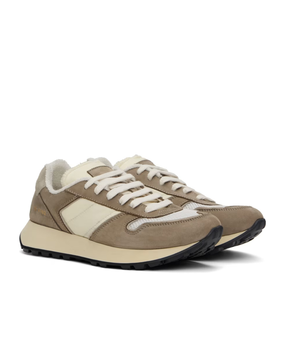 Common Projects Round Head Lacing Casual Sneakers In Nude