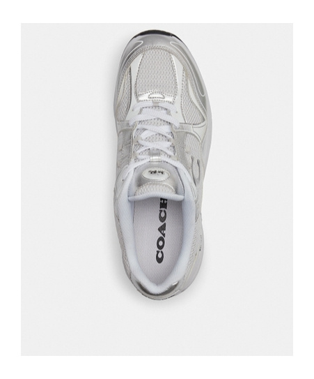 Shop Coach C301 Low-top Panelled Trainers In Gray