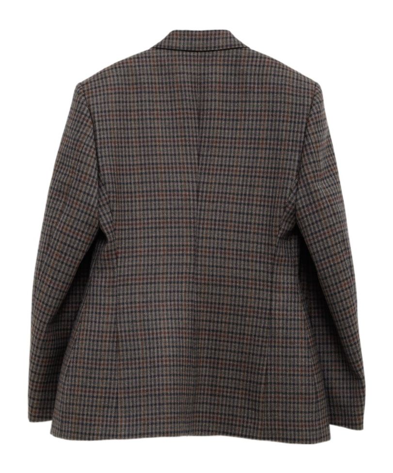 Balenciaga Check-pattern Blazer In Black