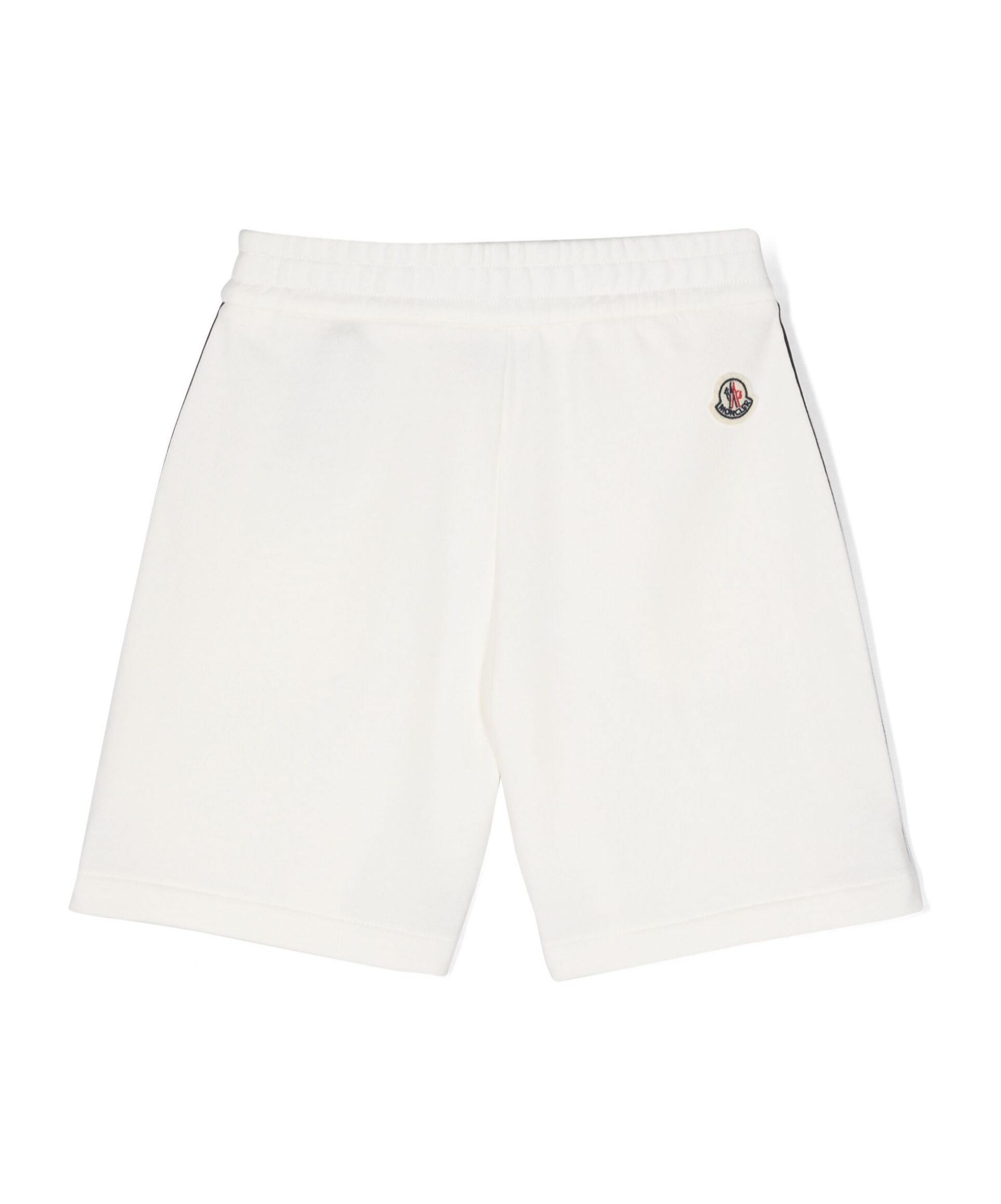 Moncler Cotton Fleece Shorts In White