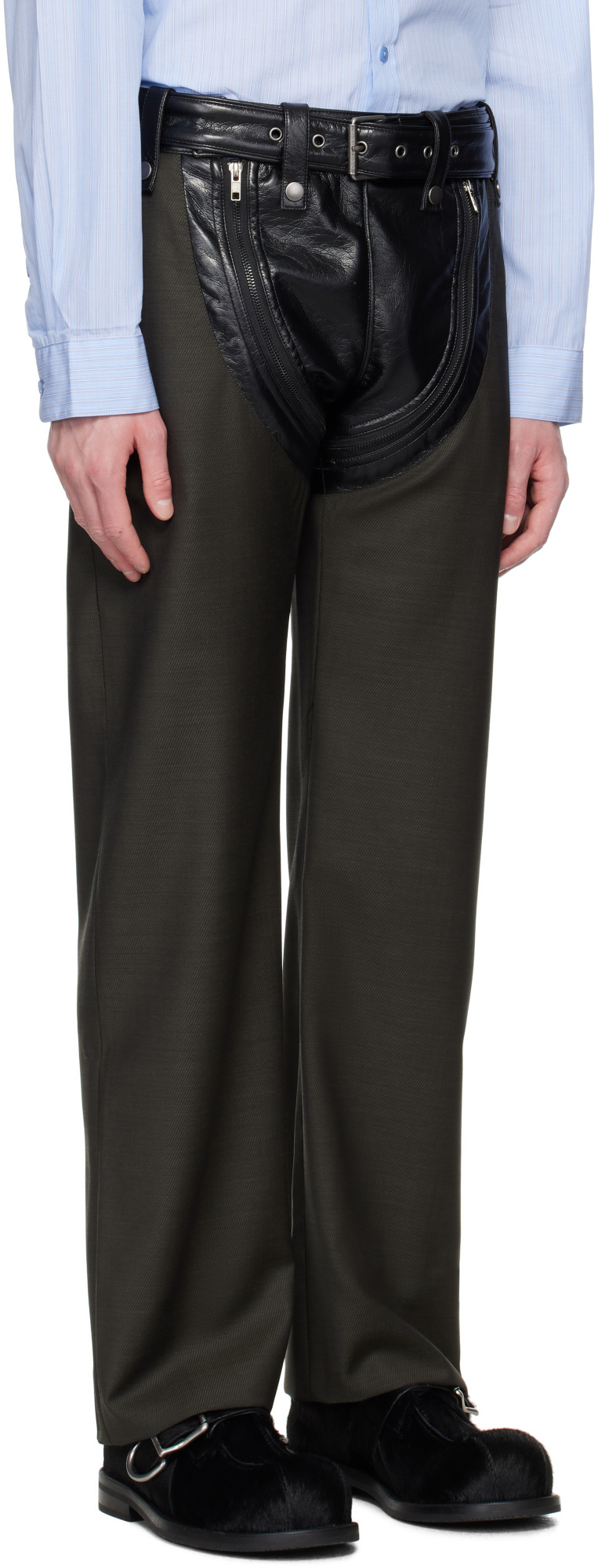 MARTINE ROSE PANELLED TROUSERS