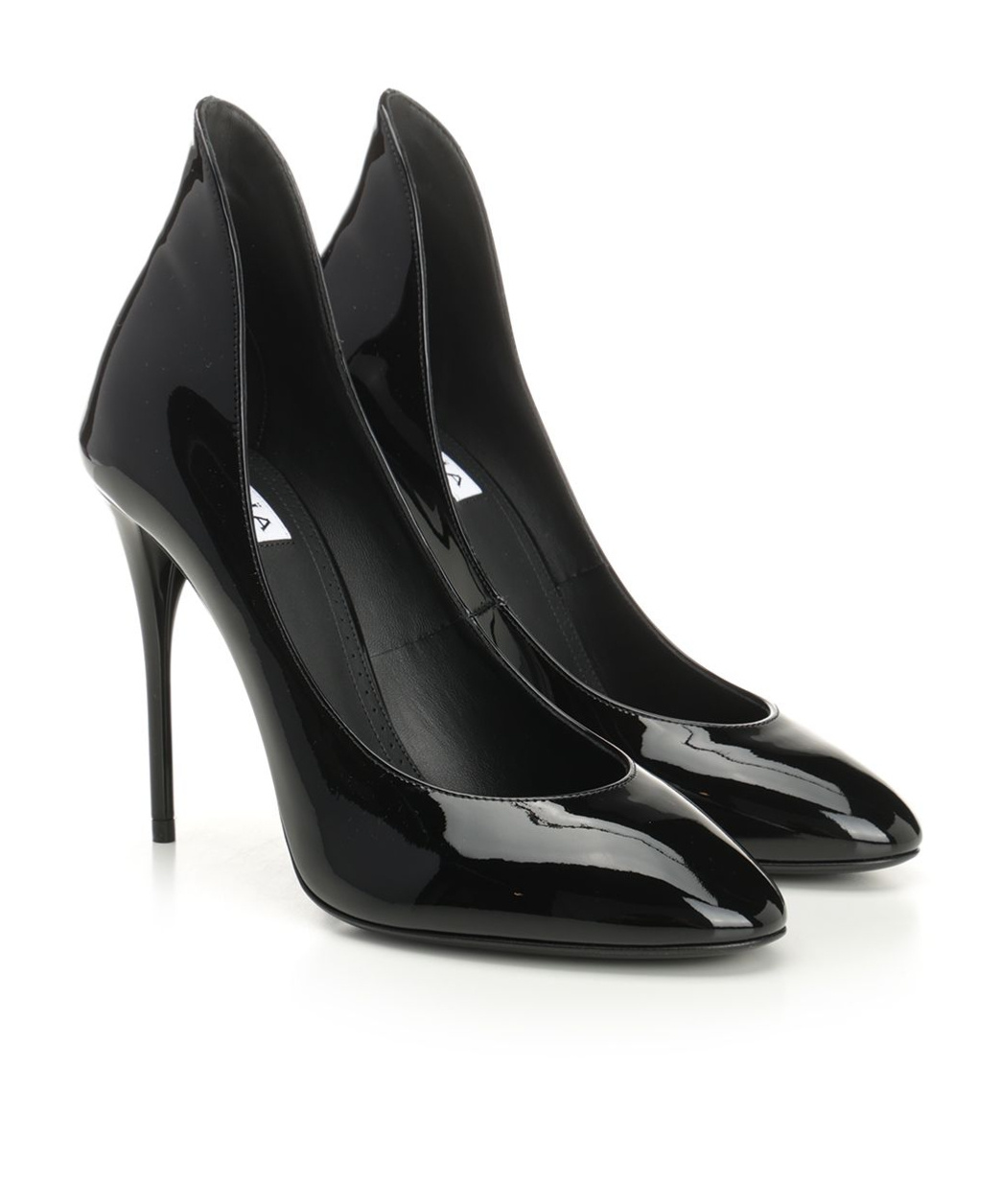 Alaïa Décoletté Pumps In Patent Calfskin In Black