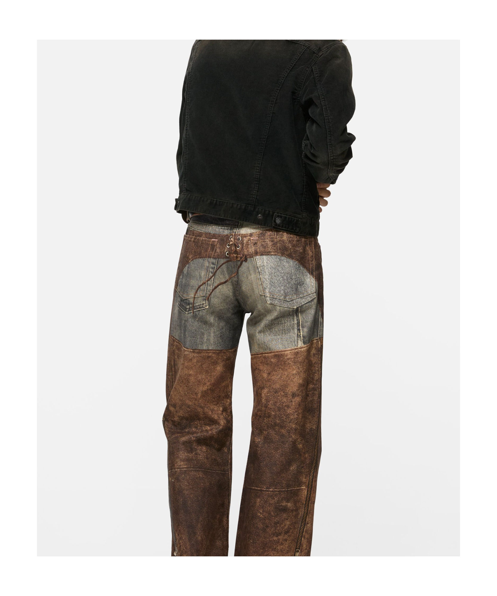 Acne Studios Button Denim Jacket In Black