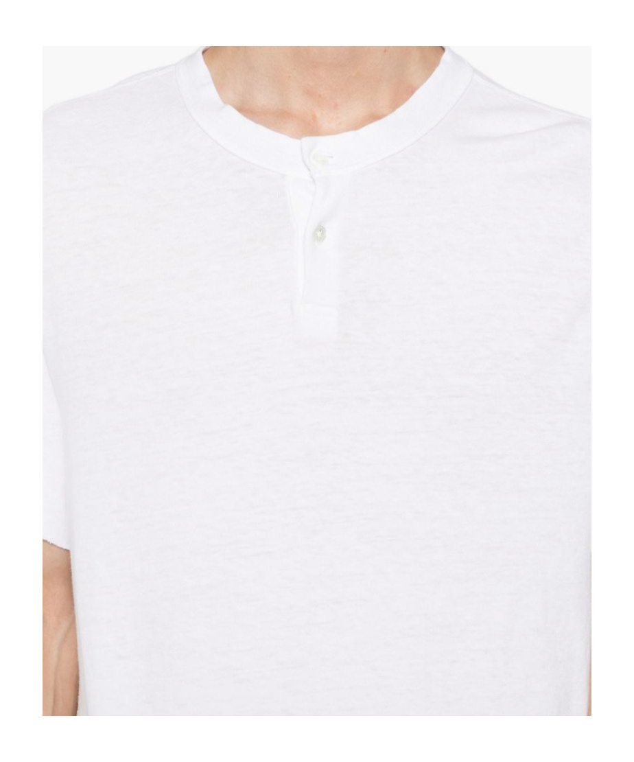 James Perse Two-button T-shirt In White