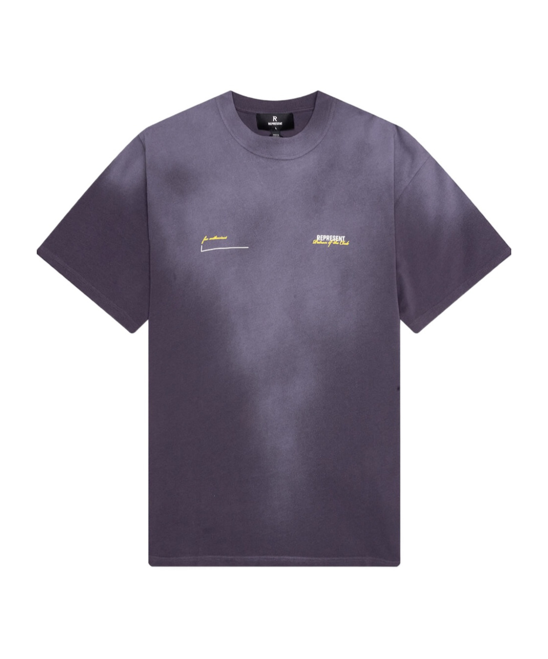 Represent Mens Plum Patron The Club Crewneck Cotton-jersey T-shirt Xl In Purple