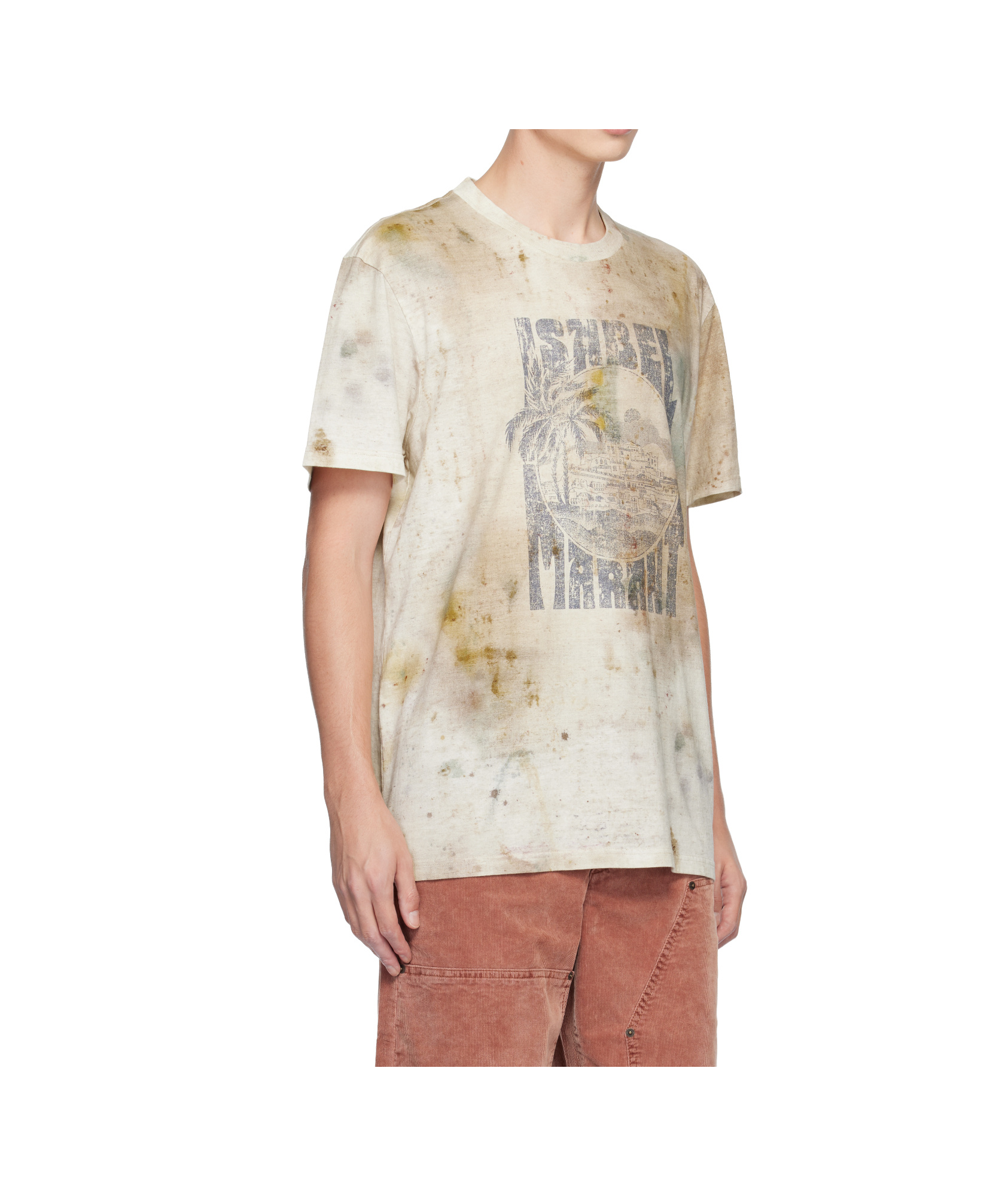 Isabel Marant Multicolor Honore T-shirt In Neutral