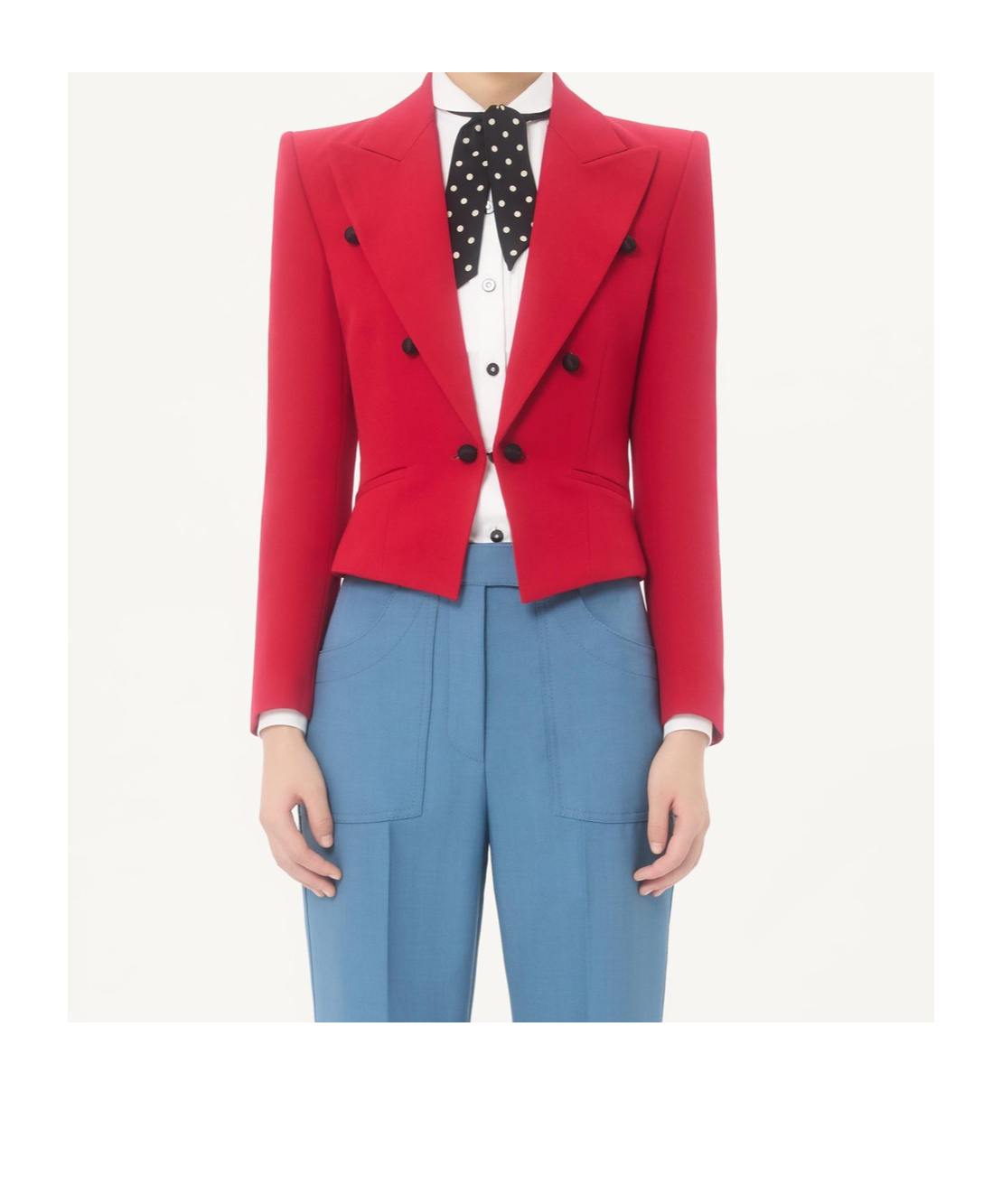 Valentino Virgin Wool Jacket In Red