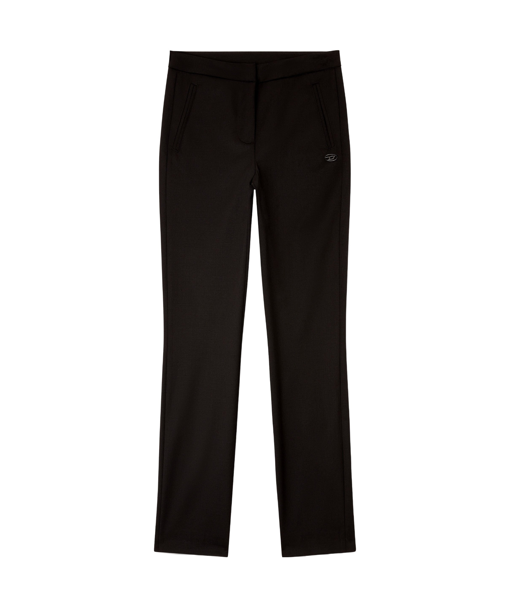 Diesel Side-detail Straight Trousers In Brown