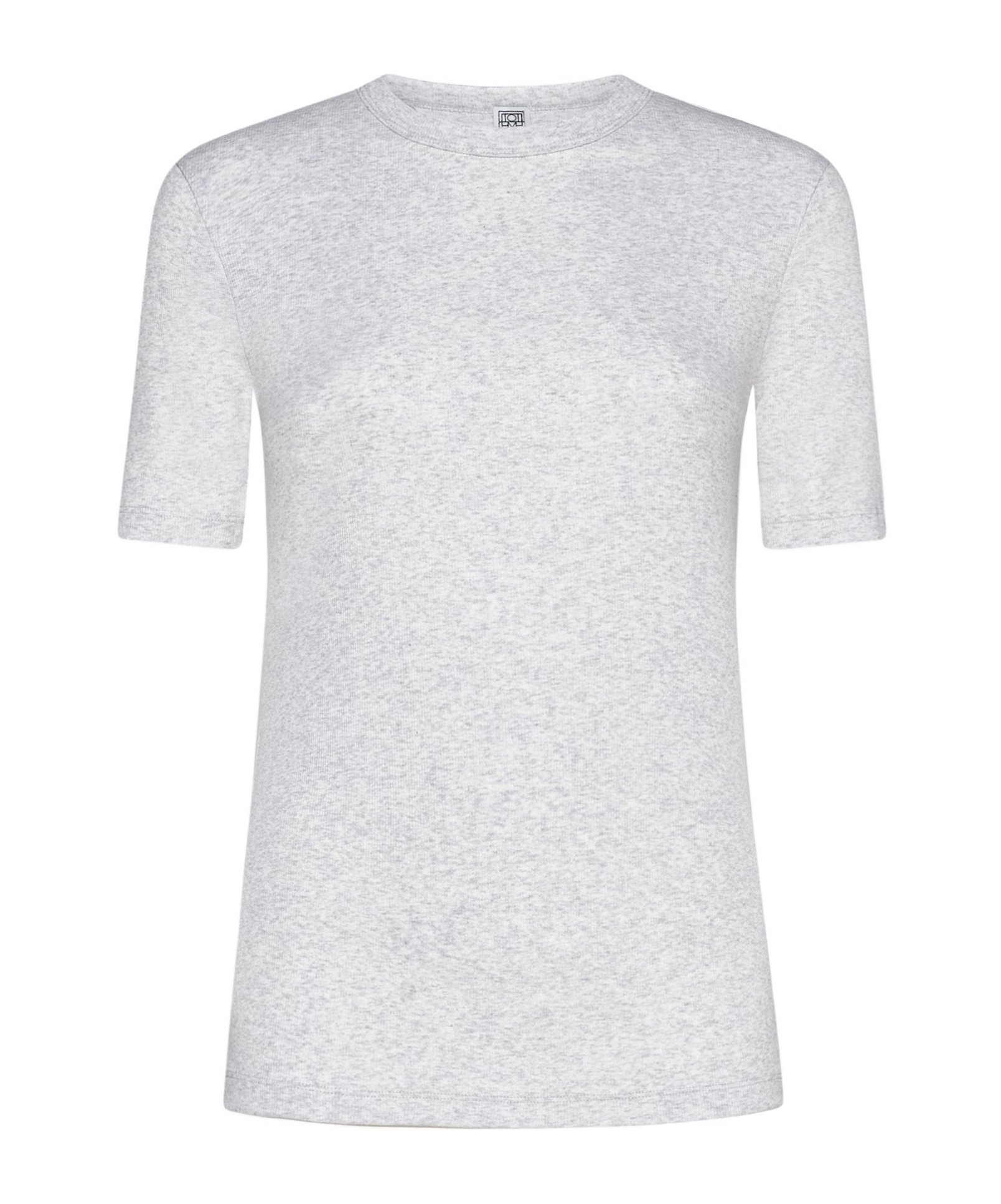 Totême Open-necked Black Shirt In White