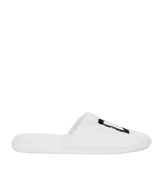 Dolce & Gabbana Embroidered-logo Cotton Slippers In White