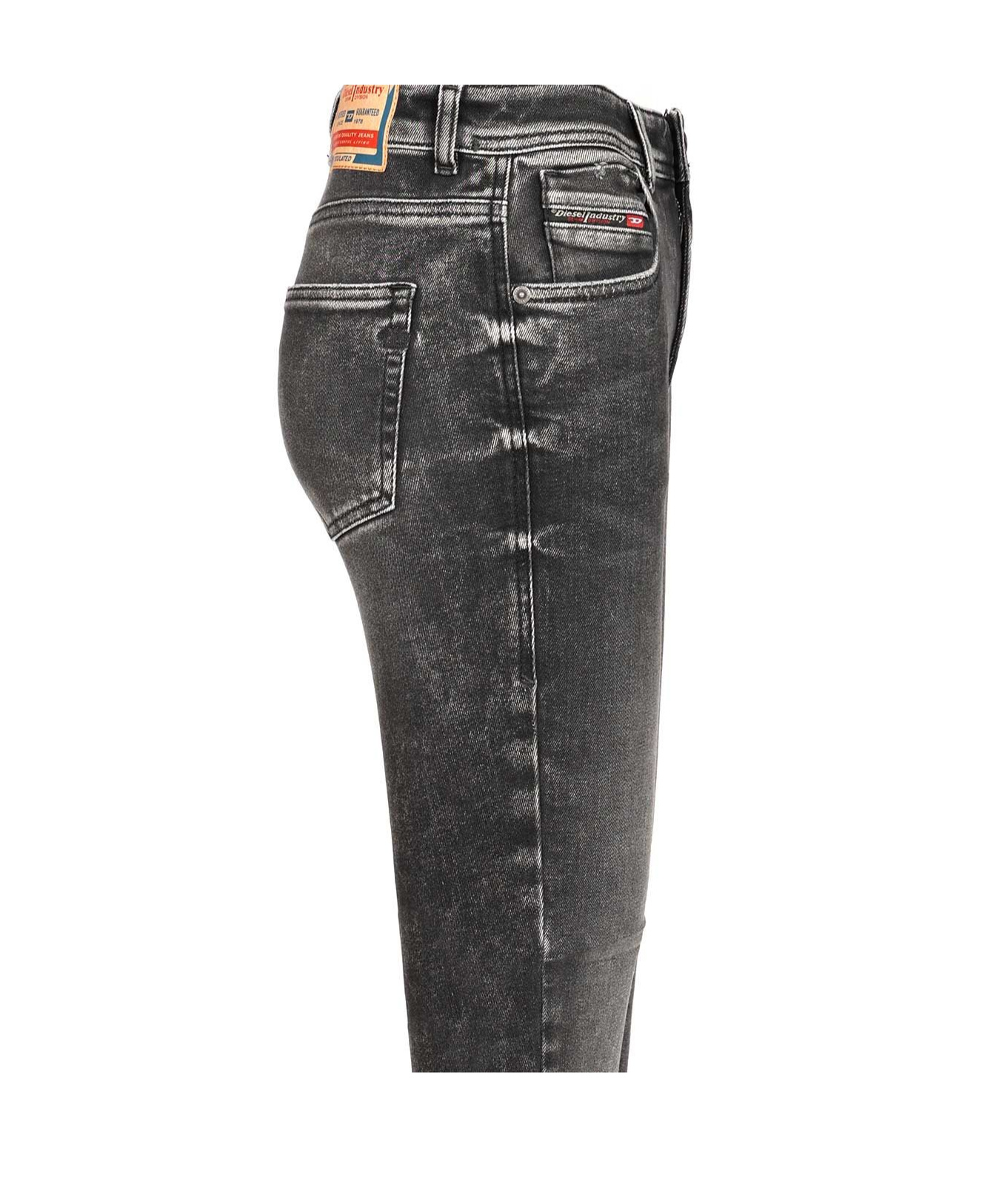 Diesel 1984 Slandy-high Skinny Jeans In Gray