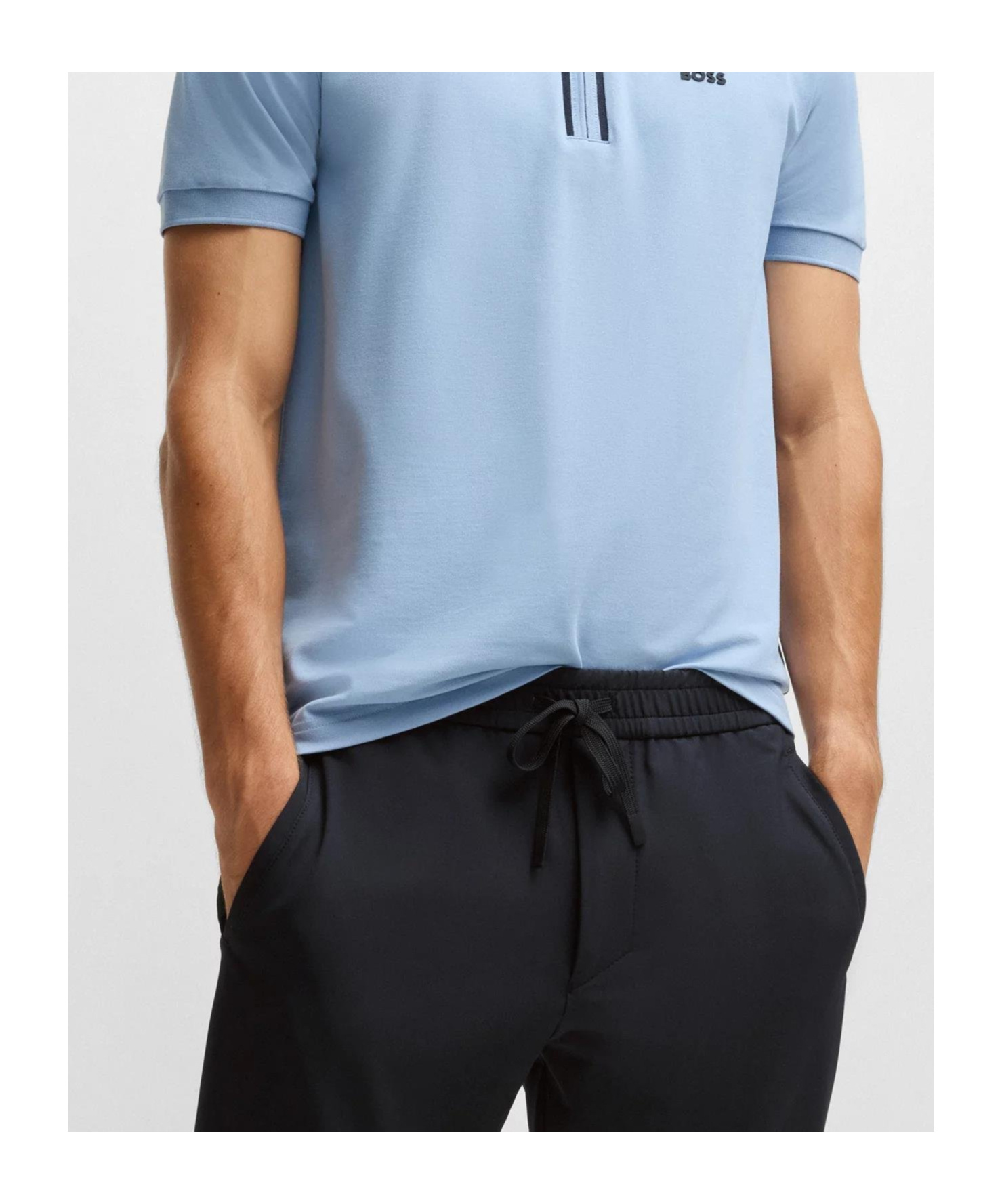 Hugo Boss Elastic Waist Sweatpants In Black