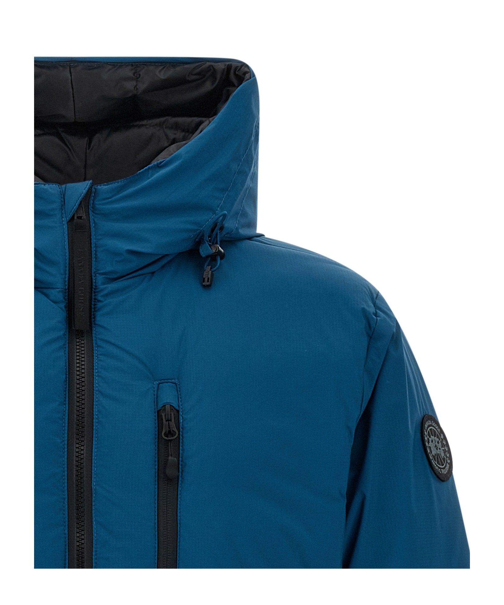 Canada Goose Teal Green Polyester Lodge Down Jacket In Blue