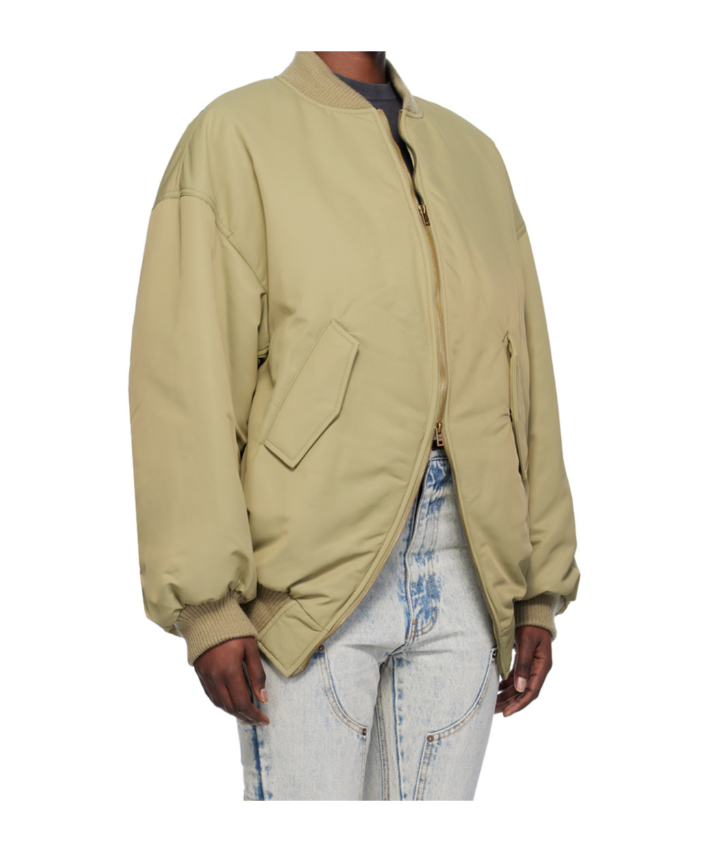 We11 Done Padded Zipped Bomber Jacket