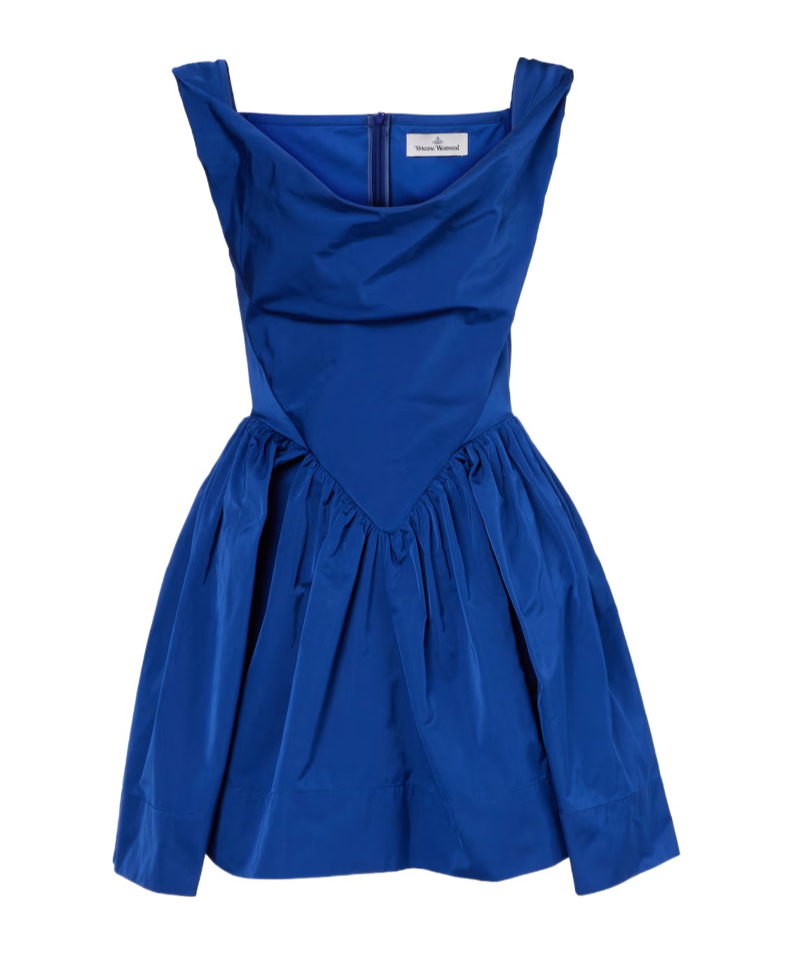 Vivienne Westwood Mini Sunday Draped Cocktail Dress In Blue