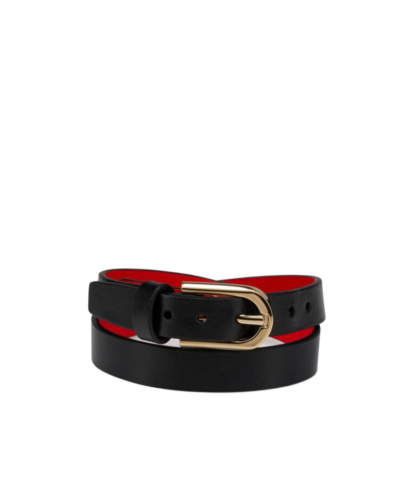 Christian Louboutin Bettina Buckled Bracelet In Black