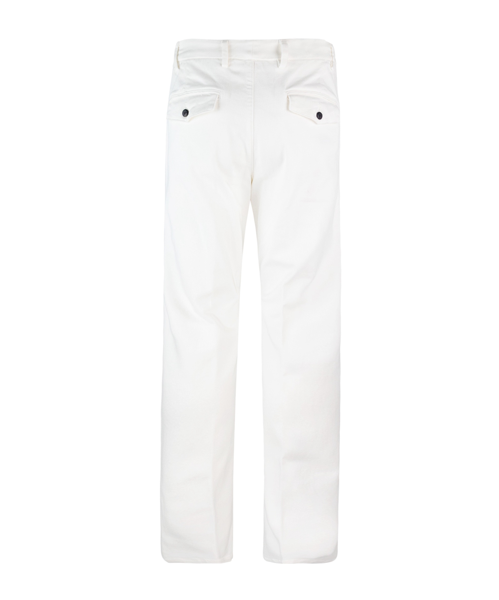 Eleventy White Cotton Trousers