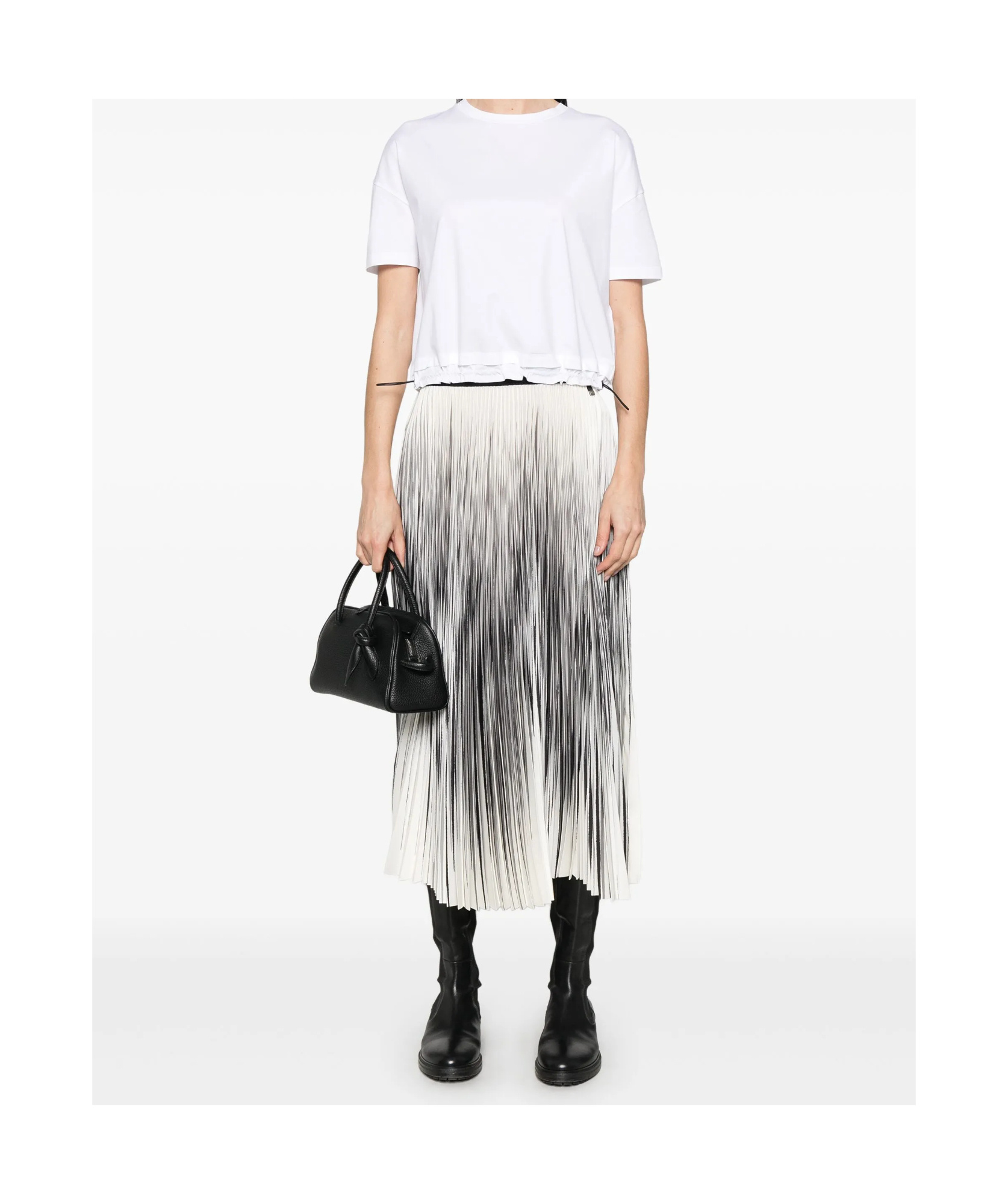 Herno Drawstring-hem T-shirt In White