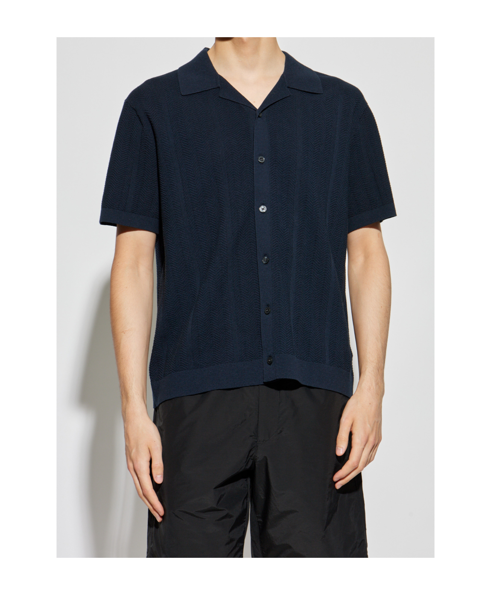 Theory Textured Short-sleeve Cardigan