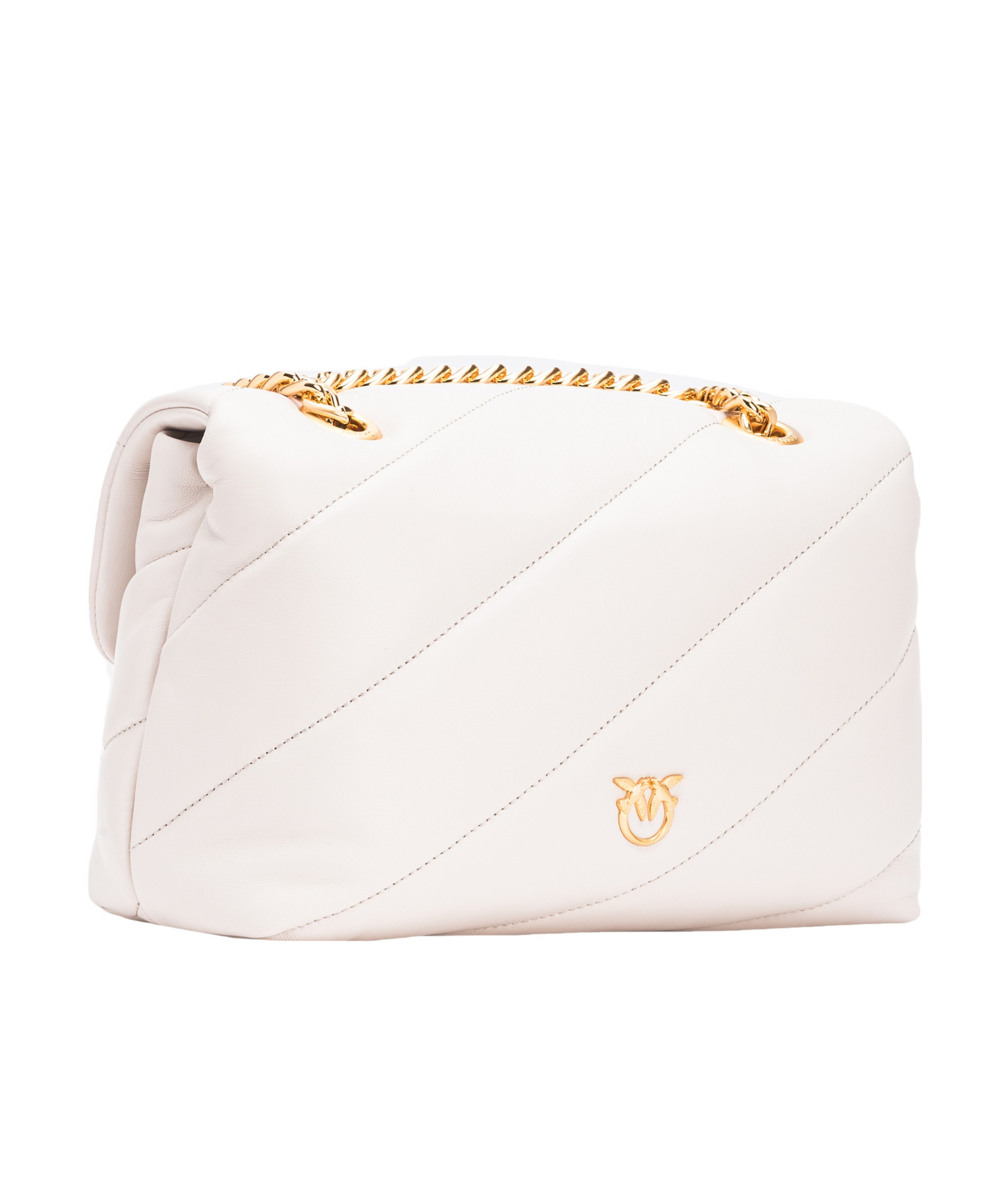 Pinko Flip Shoulder Bag In White