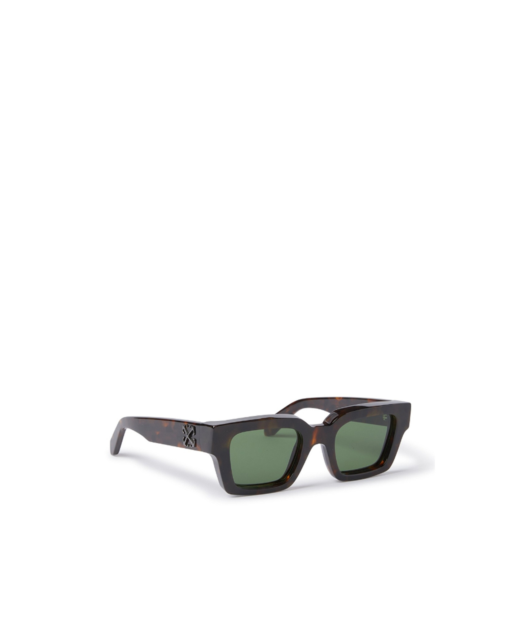 Off-white Logo Sunglasses In Green