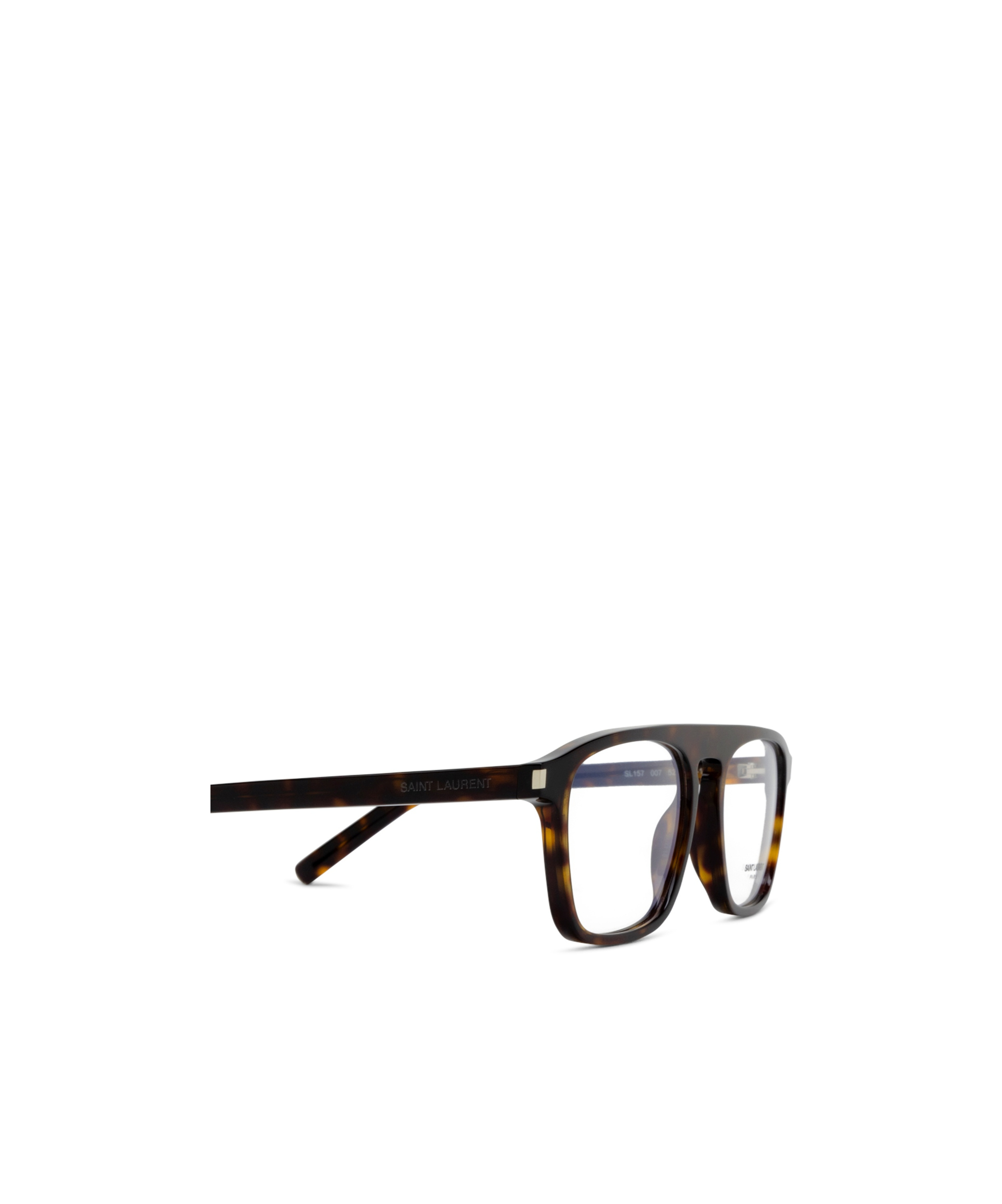 Saint Laurent Tortoiseshell-effect Glasses In Black