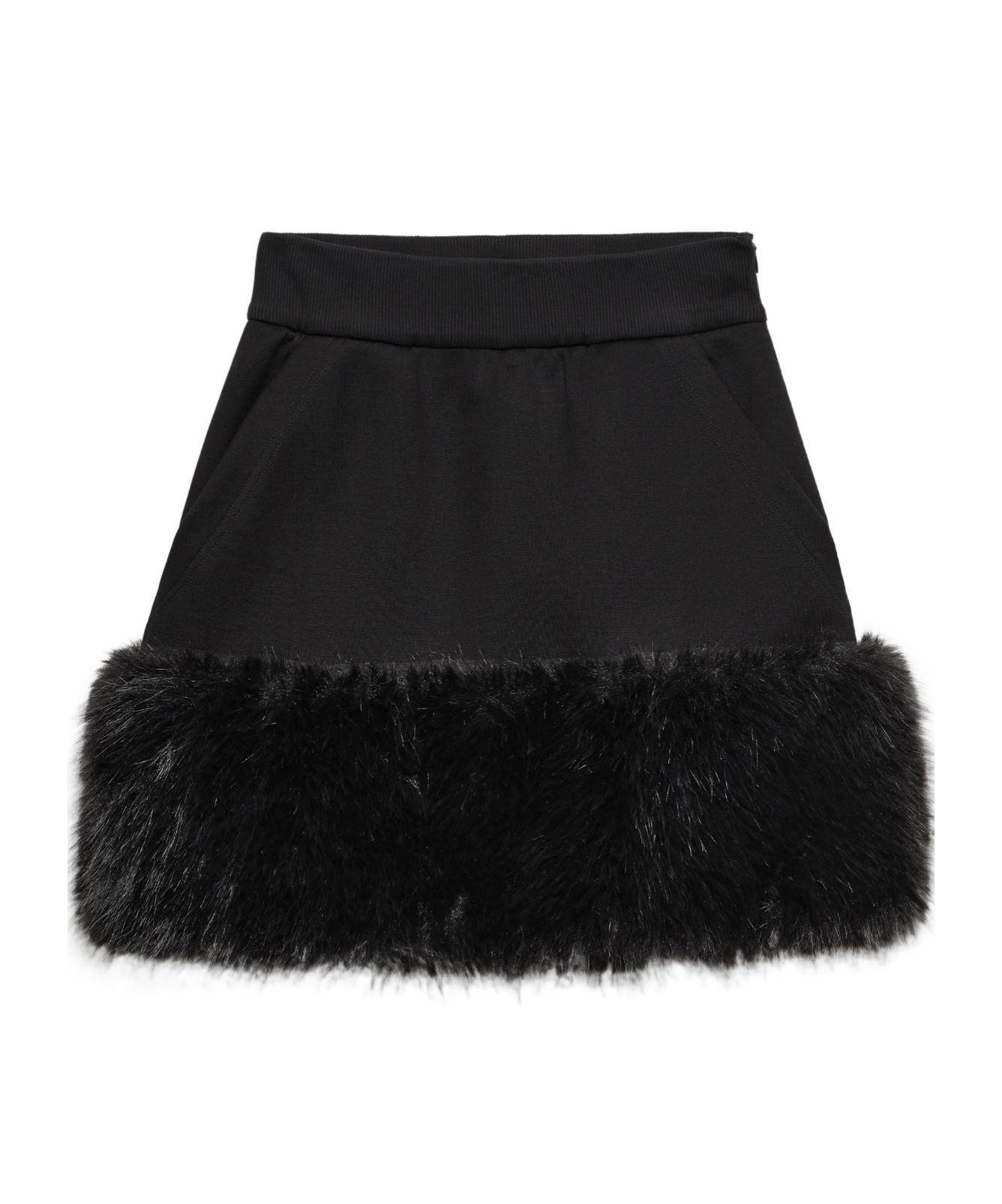 Prada A-line Mini Skirt In Black