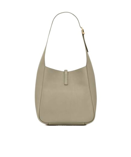 Saint Laurent Green Le 5 À 7 Small Shoulder Bag In Nude