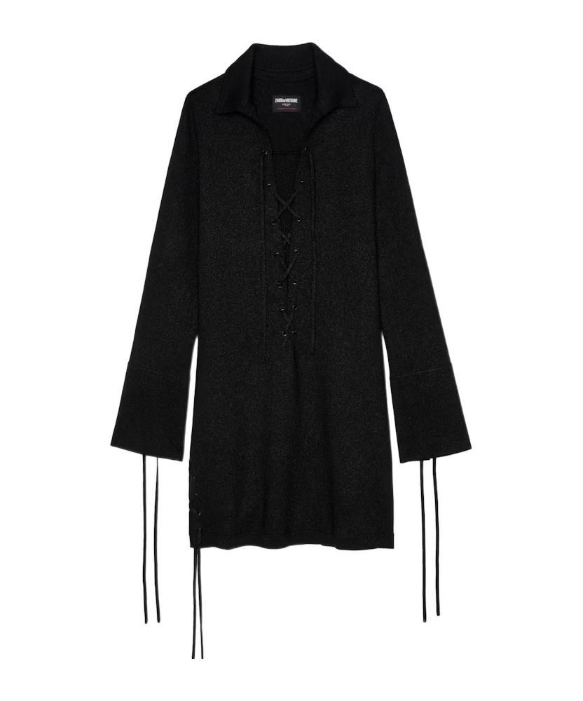 Zadig & Voltaire Metallic-thread Mini Dress