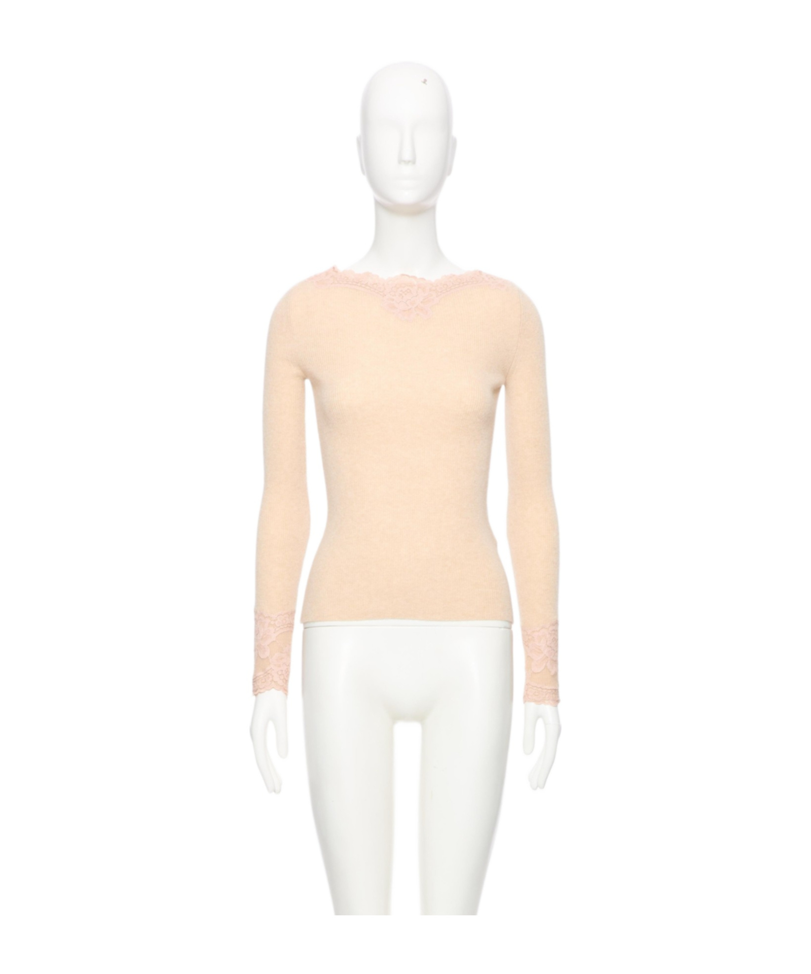 Valentino Long-sleeved Sweater In Pink