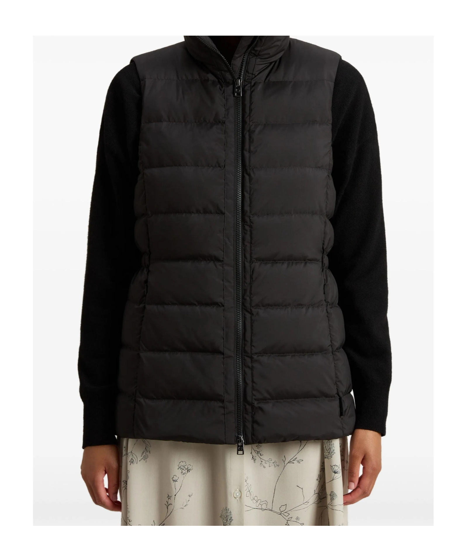 Woolrich Shirley Quilted High-neck Gilet In Black