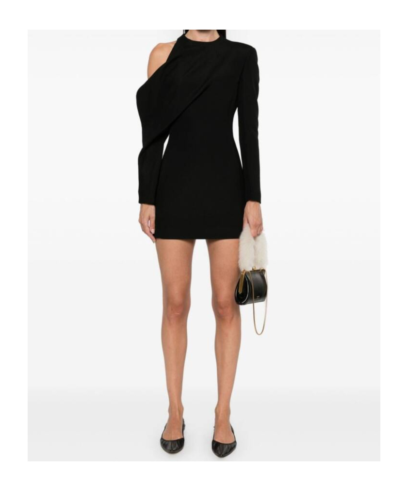 Khaite Asymmetric Dress In Black